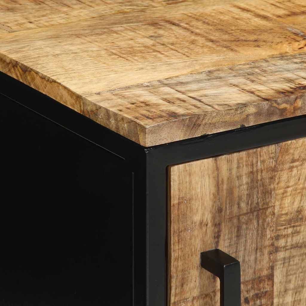 Bedside Cabinet Brown and Black 30 x 30 x 40 cm