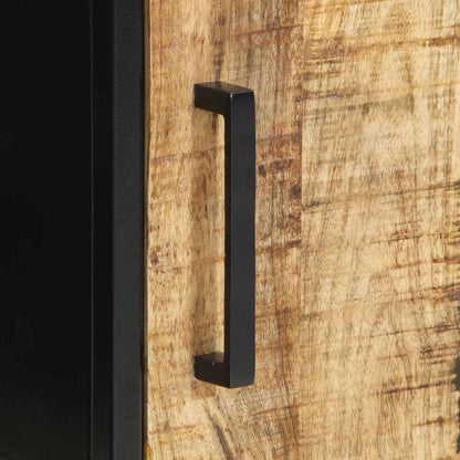 Bedside Cabinet Brown and Black 30 x 30 x 40 cm