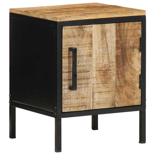 Bedside Cabinet Brown and Black 30 x 30 x 40 cm