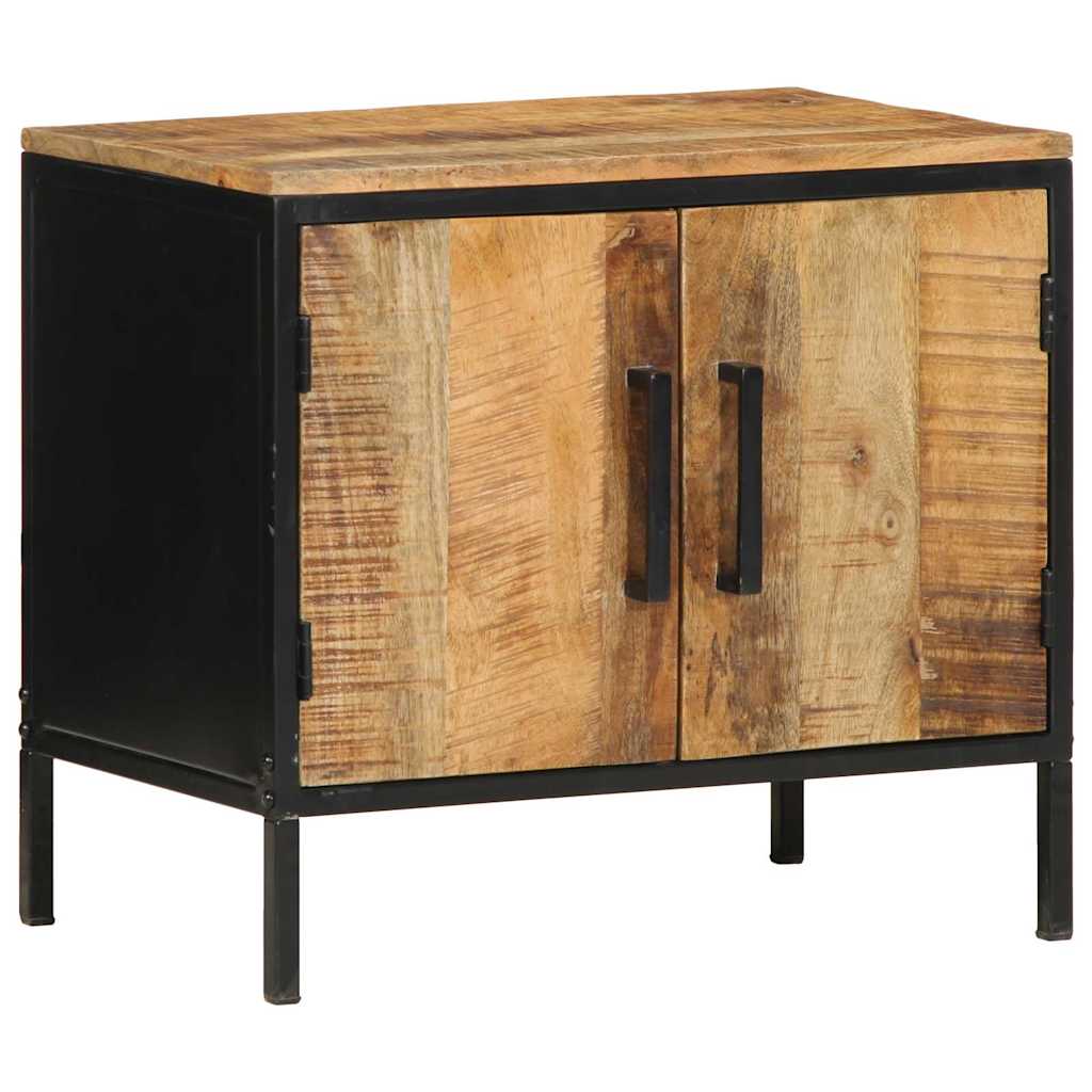 Bedside Cabinet Brown and Black 50 x 30 x 45 cm