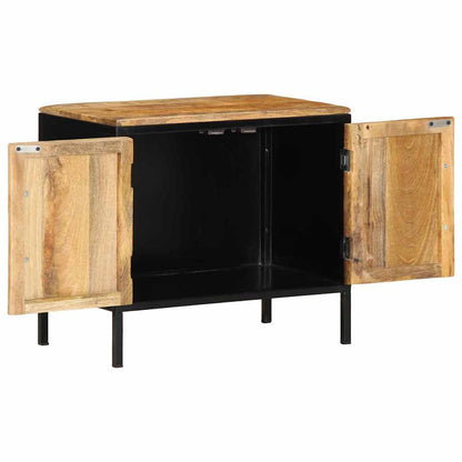 Bedside Cabinet 2 pcs Brown and Black 50 x 30 x 45 cm