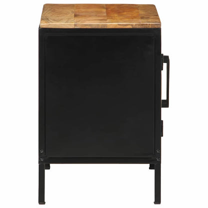 Bedside Cabinet 2 pcs Brown and Black 50 x 30 x 45 cm