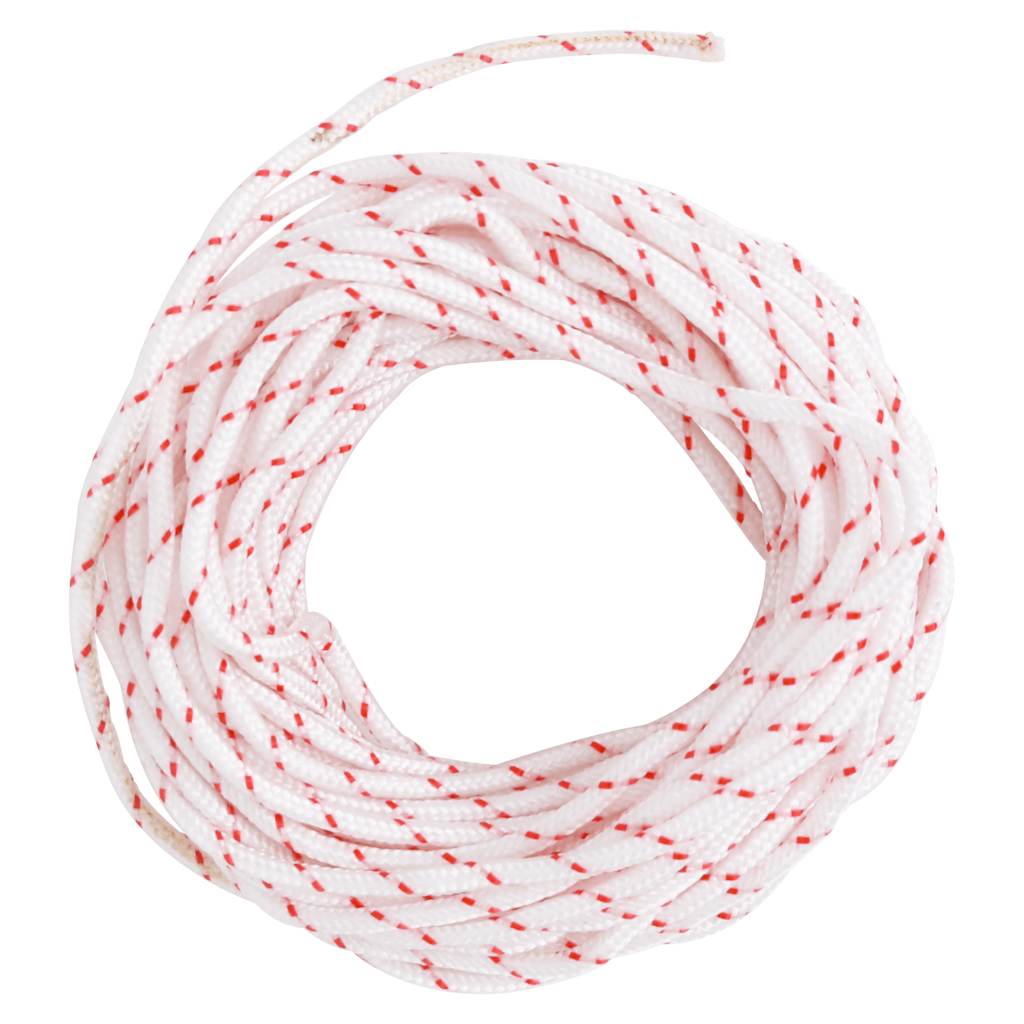 Pull Starter Cord White and Red Ø3 mm 10 m Nylon