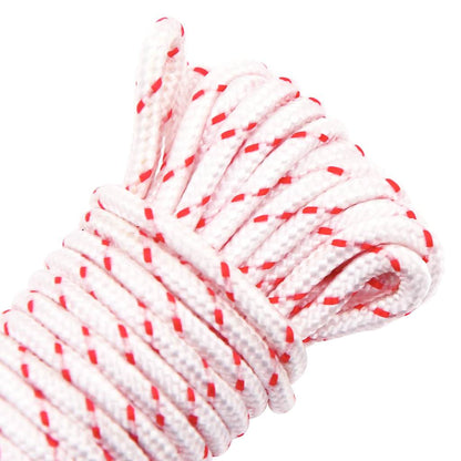 Pull Starter Cord White and Red Ø3 mm 10 m Nylon