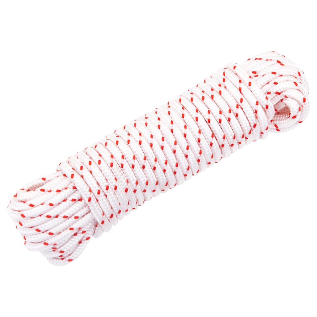 Pull Starter Cord White and Red Ø4 mm 10 m Nylon
