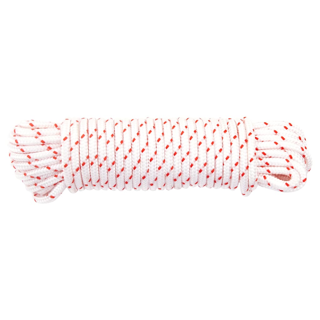 Pull Starter Cord White and Red Ø4 mm 10 m Nylon