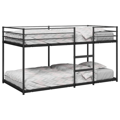 Bunk Bed without Mattress Black 107x203 cm Steel
