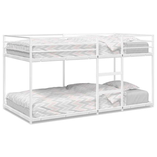 Bunk Bed without Mattress White 75x190 cm Steel