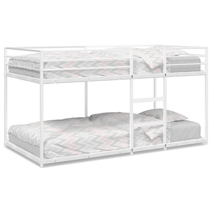 Bunk Bed without Mattress White 90x200 cm Steel