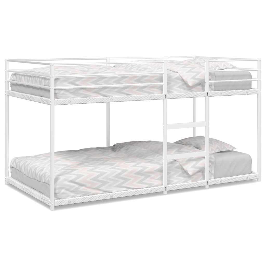 Bunk Bed without Mattress White 107x203 cm Steel