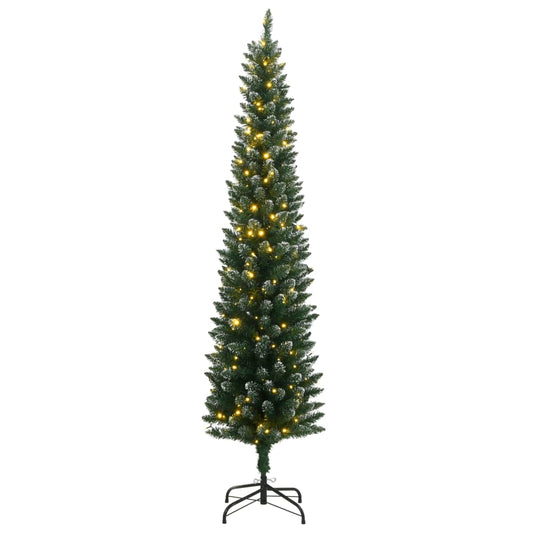 Artificial Slim Christmas Tree 150 LEDs 120 cm