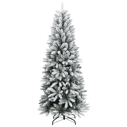 Artificial Hinged Christmas Tree 240 cm 300 LEDs Warm White