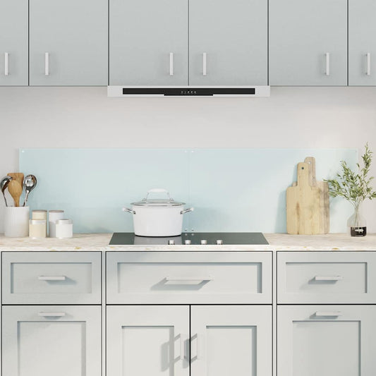 Kitchen Backsplashes 2 pcs White 80x60 cm Tempered Glass