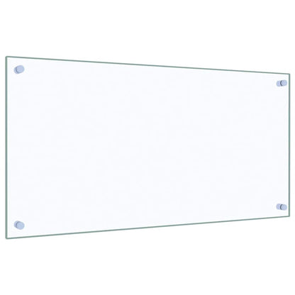 Kitchen Backsplashes 2 pcs Transparent 80x40 cm Tempered Glass