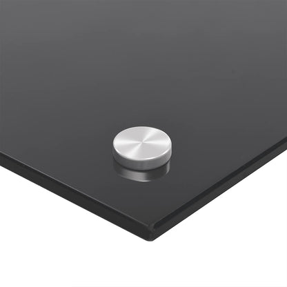Kitchen Backsplashes 2 pcs Black 70x40 cm Tempered Glass