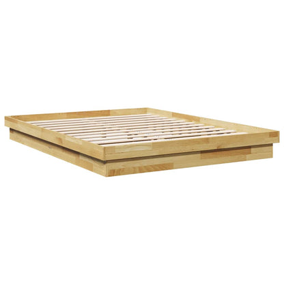 Bed Frame without Mattress 160x200 cm Solid Wood Oak