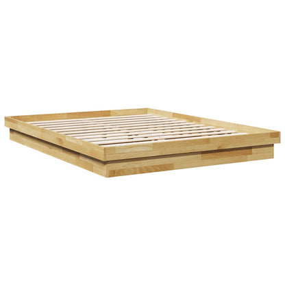 Bed Frame without Mattress 150x200 cm King Size Solid Wood Oak