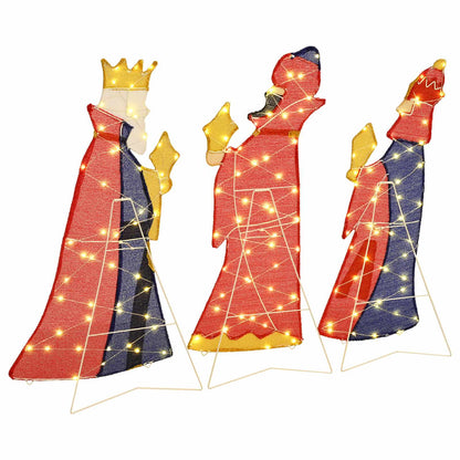 Christmas Lighting 3 pcs Warm White 105 cm Fabric