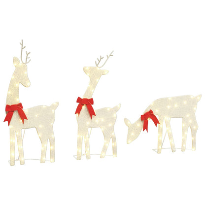 Christmas Decoration Reindeer 3 pcs 90 LEDs Warm White