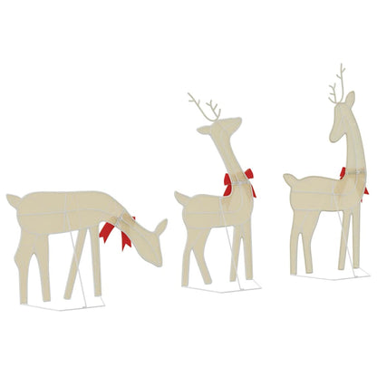 Christmas Decoration Reindeer 3 pcs 90 LEDs Warm White