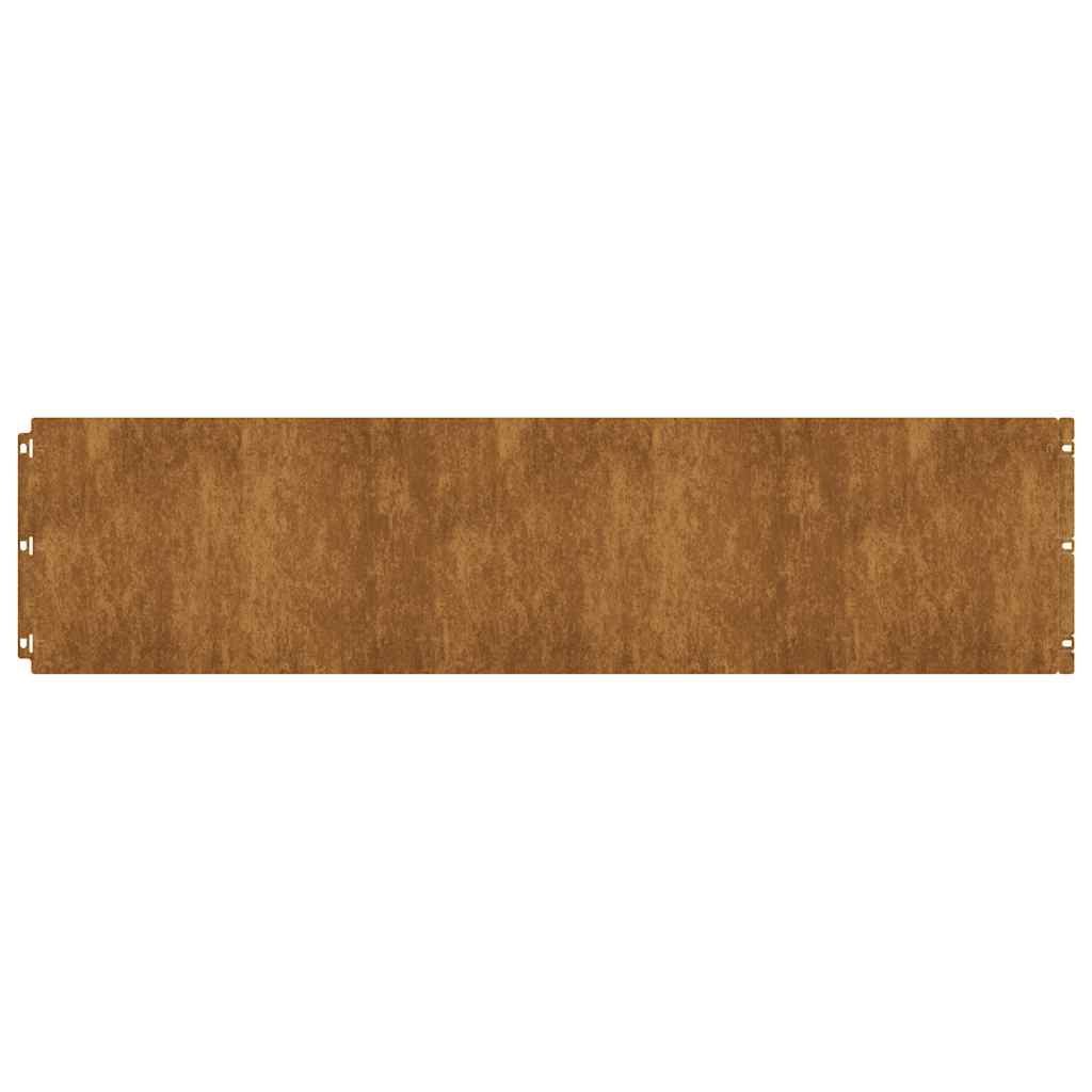 Lawn Edgings 20 pcs 25x103 cm Flexible Weathering Steel