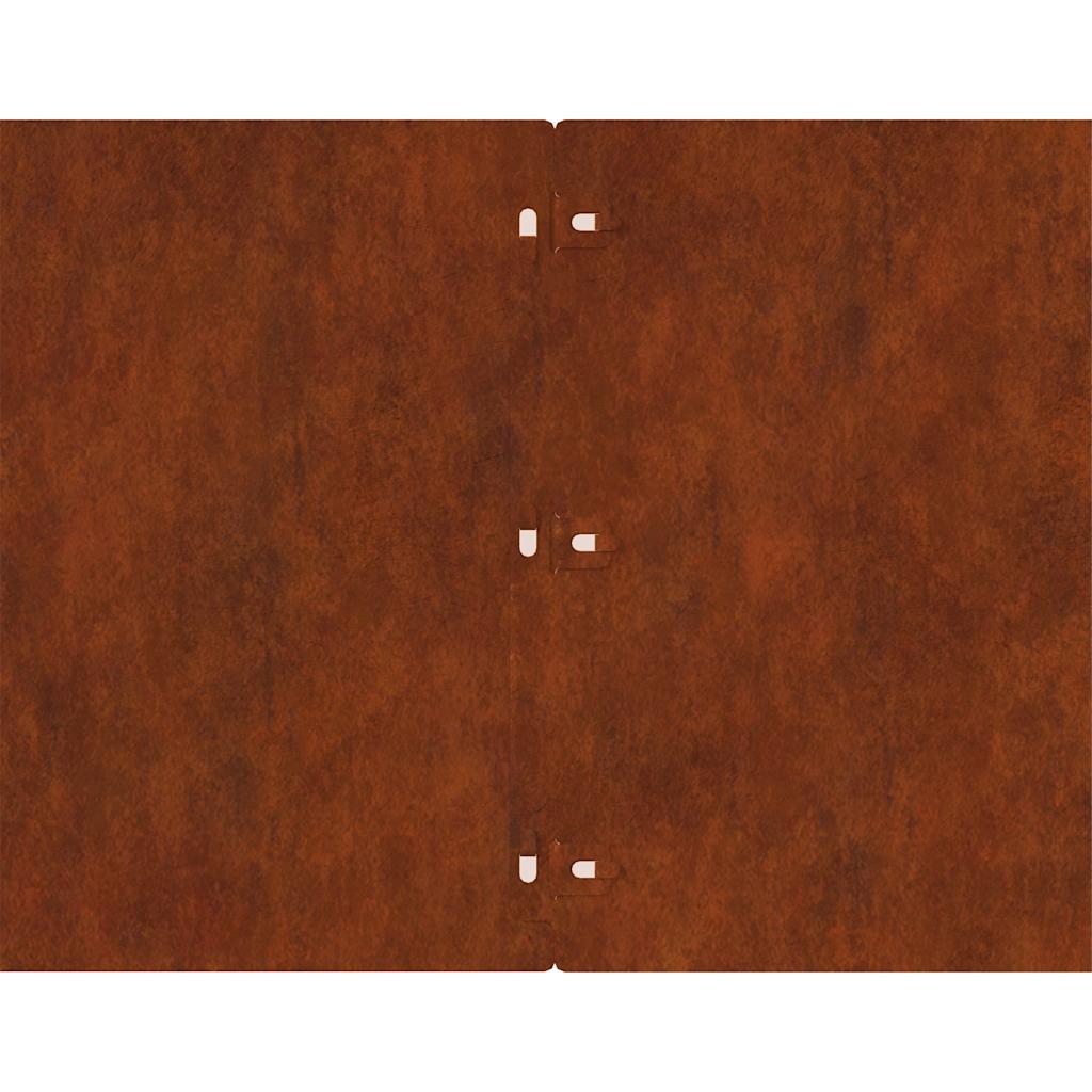 Lawn Edgings 20 pcs 25x103 cm Flexible Weathering Steel