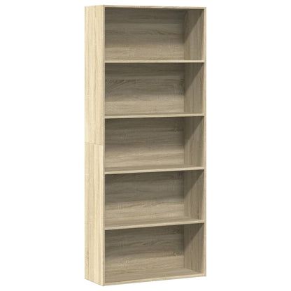 Book Cabinet Sonoma Oak 80x30x189 cm Engineered Wood
