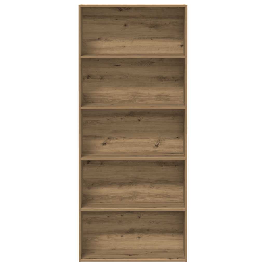 Book Cabinet Artisian Oak 80x30x189 cm Engineered Wood
