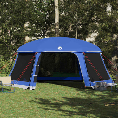 Pool Tent with Removable Fly & Mesh Walls Azure Blue 618x532 cm