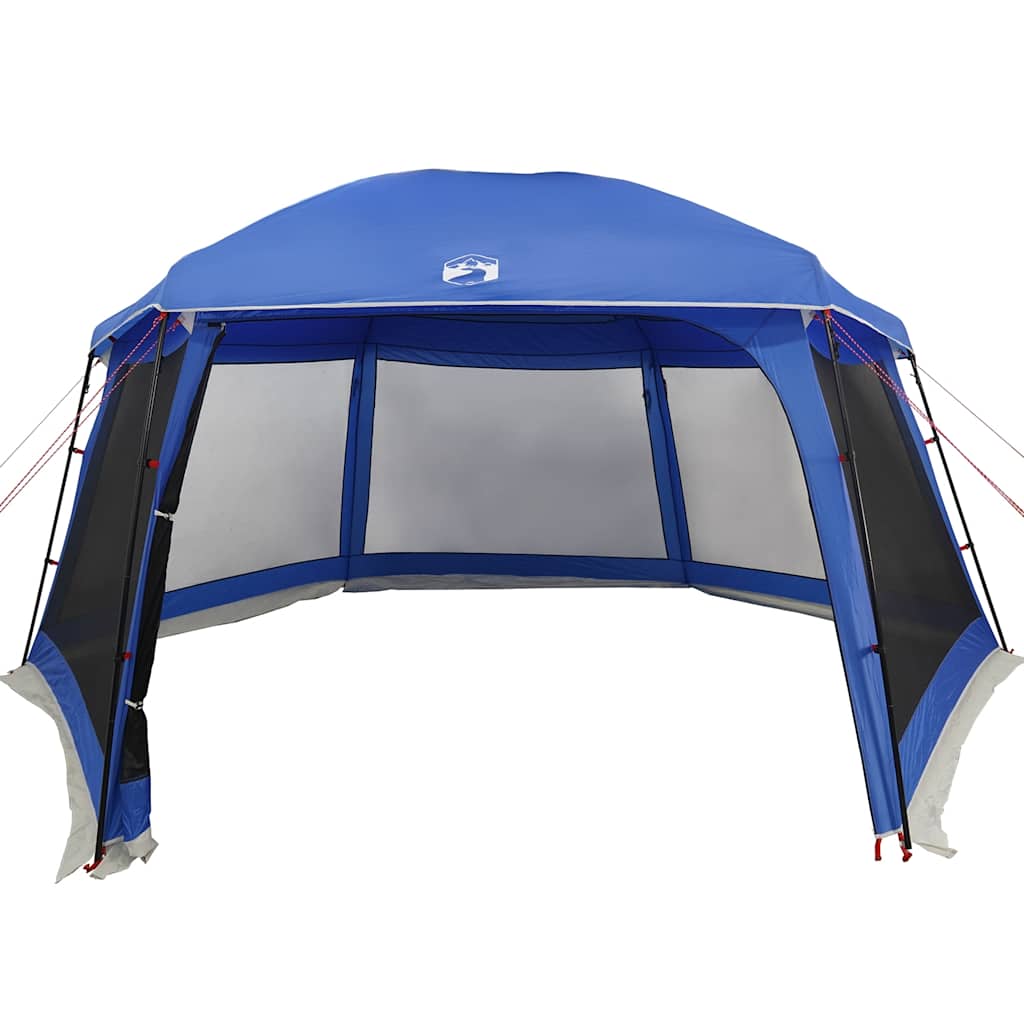 Pool Tent with Removable Fly & Mesh Walls Azure Blue 618x532 cm