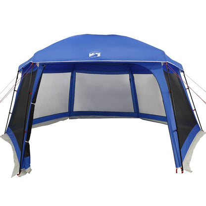 Pool Tent with Removable Fly & Mesh Walls Azure Blue 618x532 cm