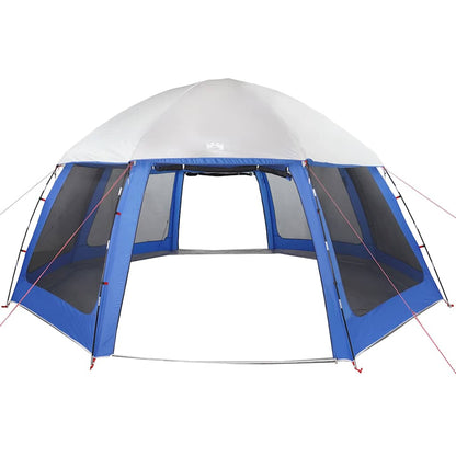 Pool Tent with Removable Fly & Mesh Walls Azure Blue 510x510 cm