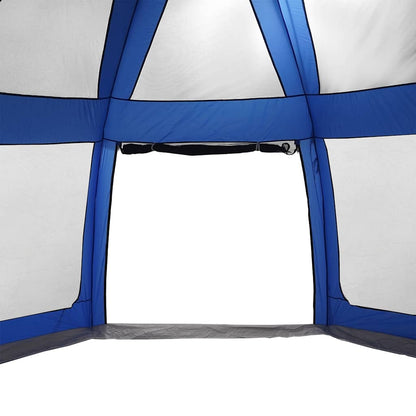 Pool Tent with Removable Fly & Mesh Walls Azure Blue 510x510 cm