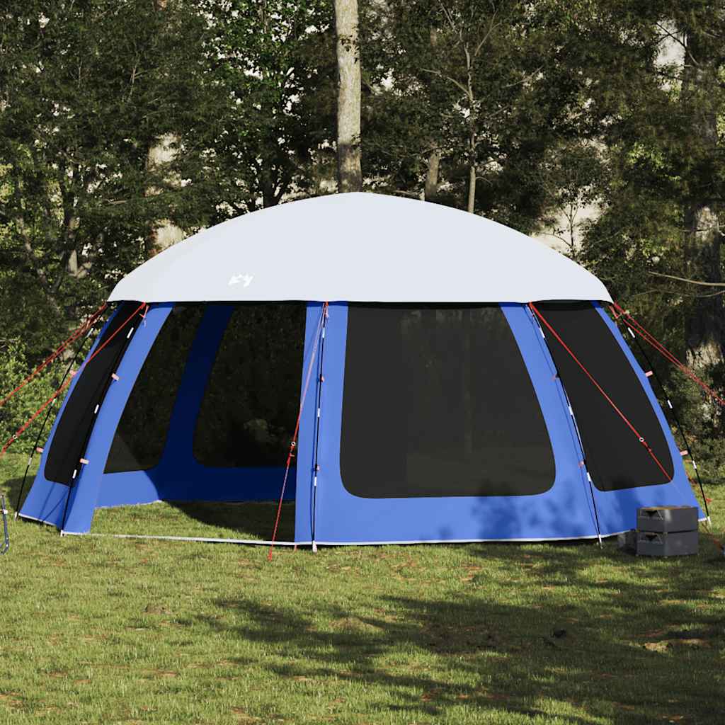 Pool Tent with Removable Fly & Mesh Walls Azure Blue 510x510 cm