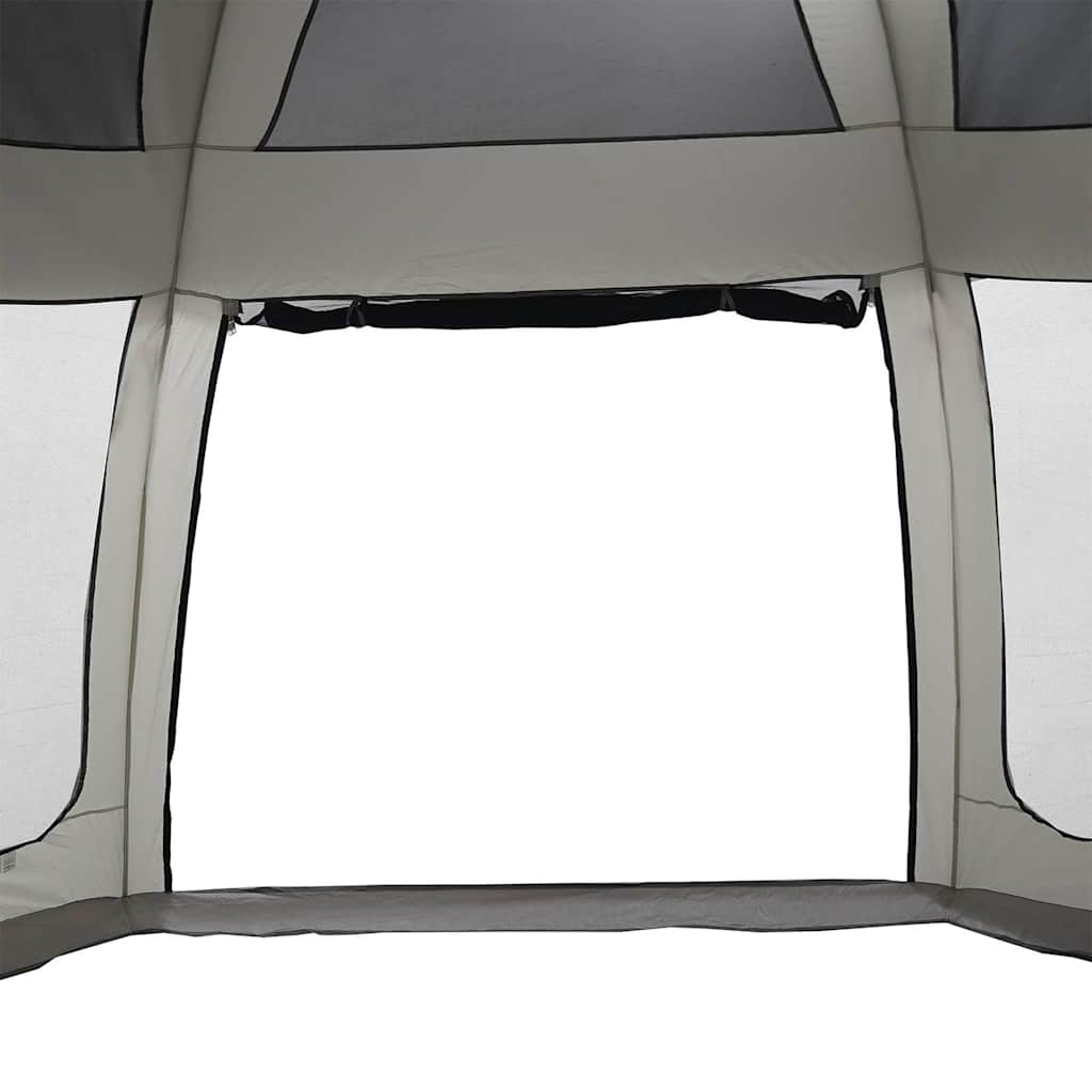 Pool Tent with Removable Fly & Mesh Walls Grey 690x690 cm