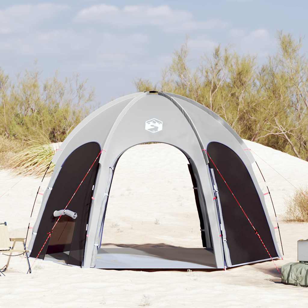 Pool Tent Grey 366 x 305 x 231 cm Polyester and Fiberglass