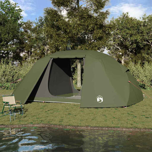 Fishing Tent with Roof Olive Green 514 x 465 x 187 cm