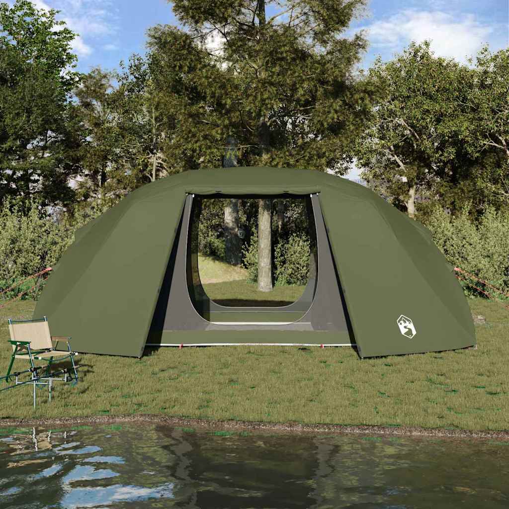 Fishing Tent with Roof Olive Green 514 x 465 x 187 cm