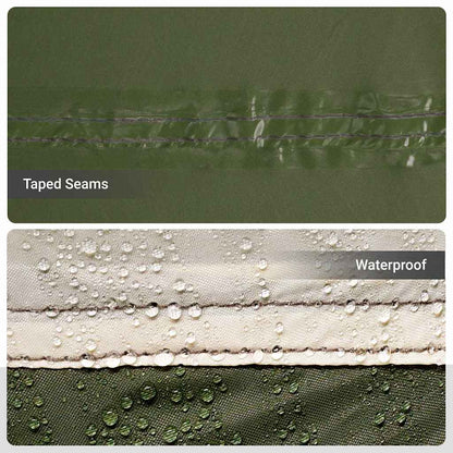 Fishing Tent with Roof Olive Green 514 x 465 x 187 cm