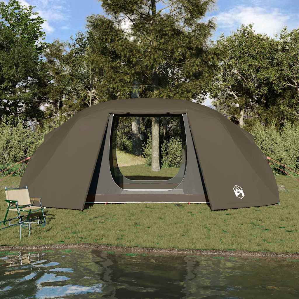 Fishing Tent Brown 514 x 465 x 187 cm Polyester and Fiberglass