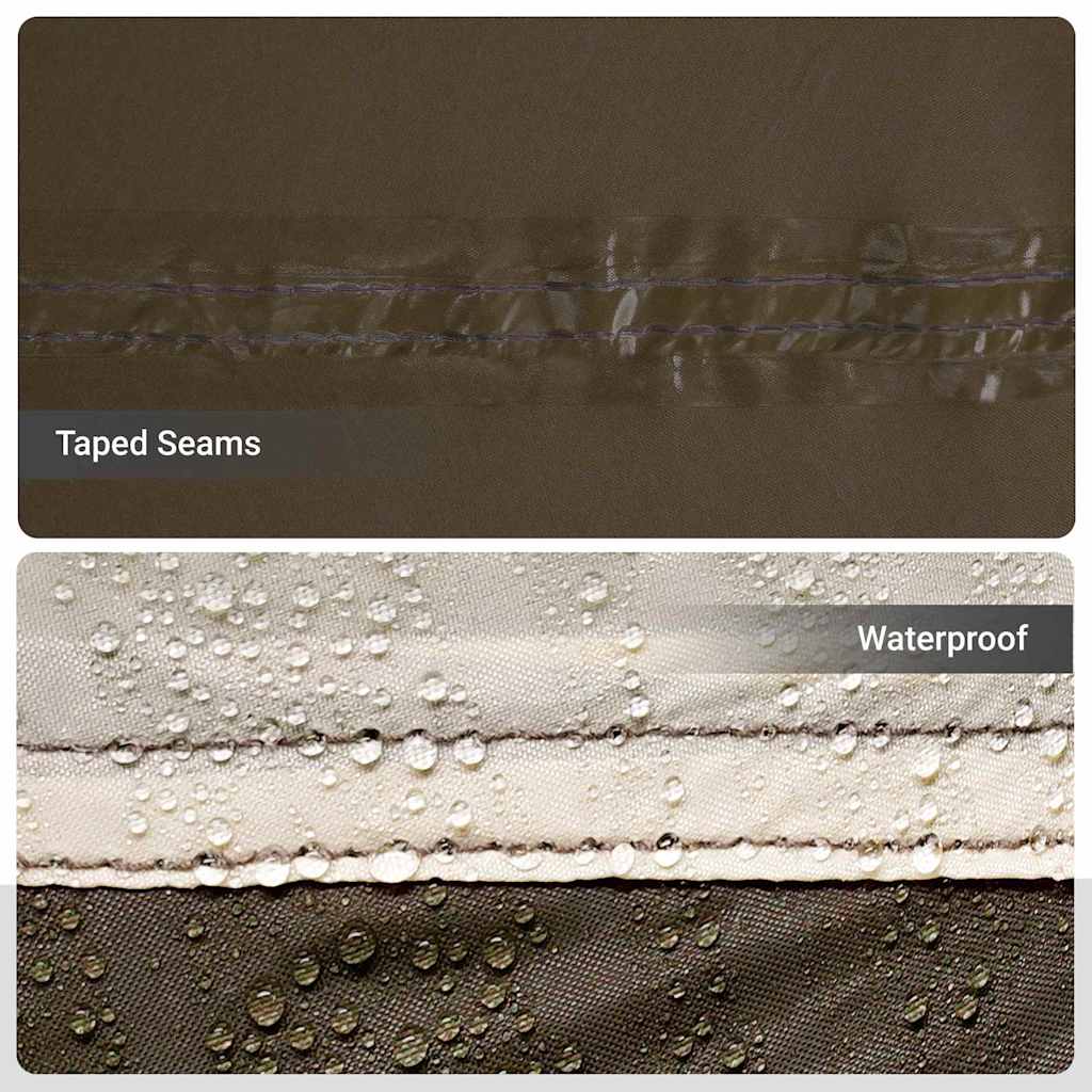 Fishing Tent Brown 514 x 465 x 187 cm Polyester and Fiberglass