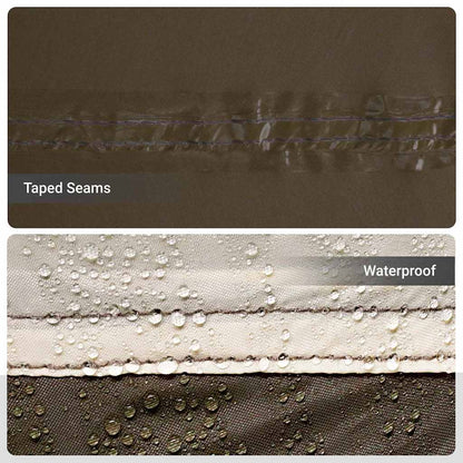 Fishing Tent Brown 514 x 465 x 187 cm Polyester and Fiberglass