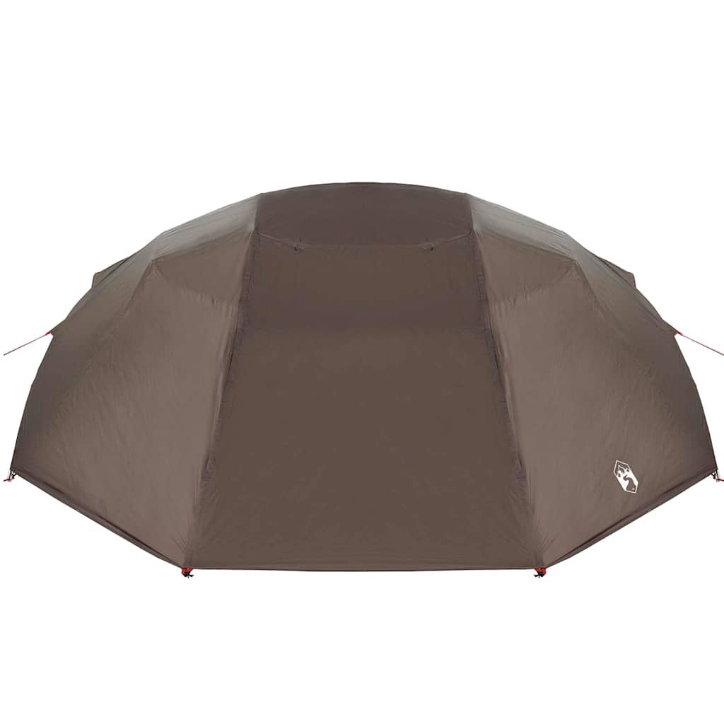 Fishing Tent Brown 514 x 465 x 187 cm Polyester and Fiberglass
