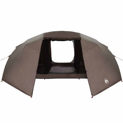 Fishing Tent Brown 514 x 465 x 187 cm Polyester and Fiberglass