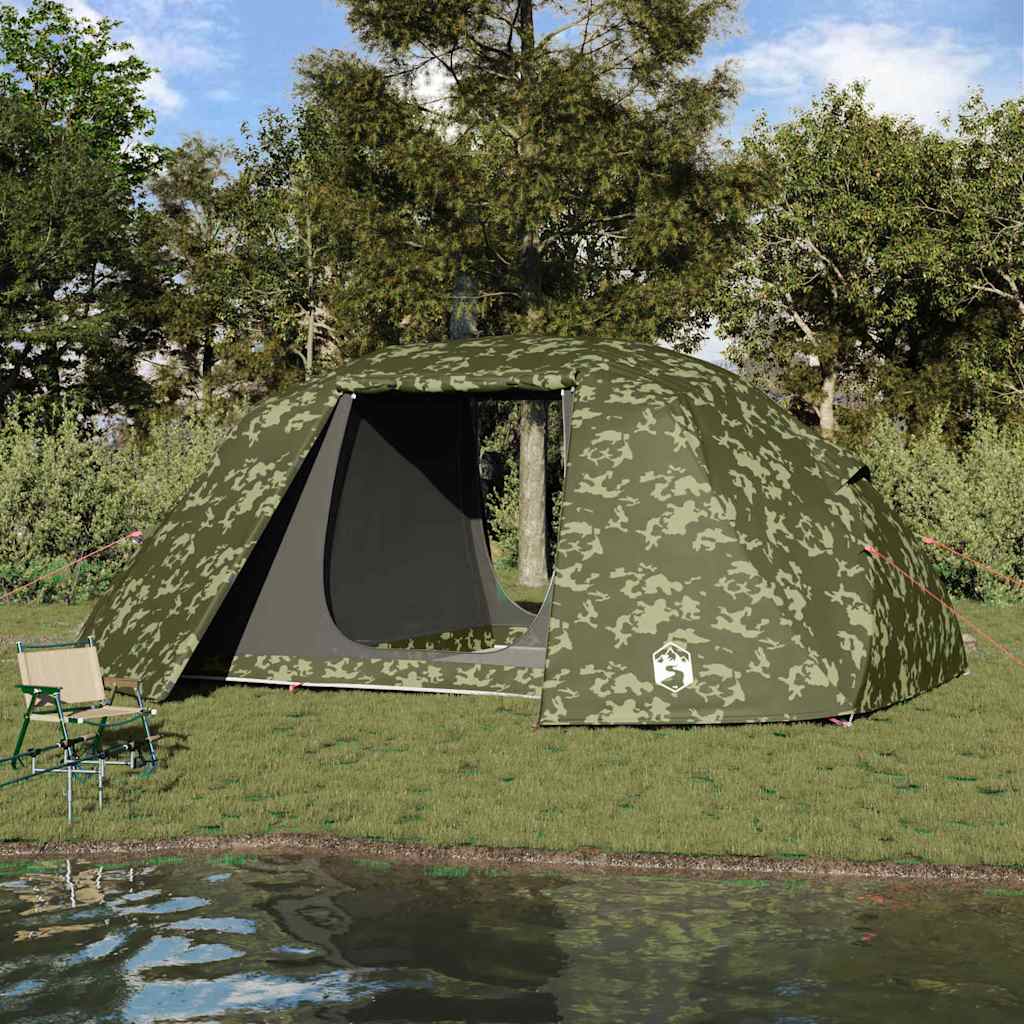 Fishing Tent with Roof Camouflage 514 x 465 x 187 cm