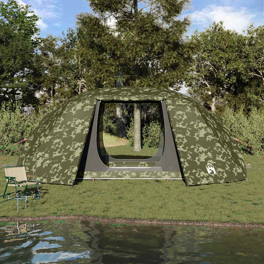 Fishing Tent with Roof Camouflage 514 x 465 x 187 cm