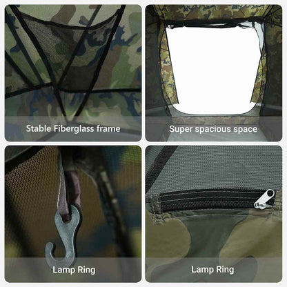 Fishing Tent with Roof Camouflage 514 x 465 x 187 cm