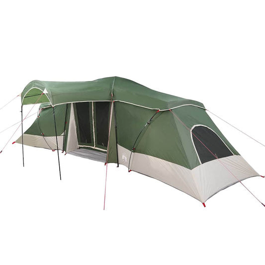 Family Tent with Roof Green and Grey 721 x 335 x 212 cm