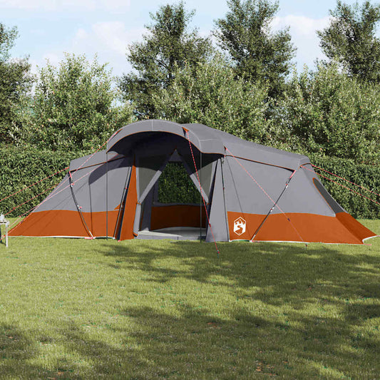 Family Tent with Roof Grey and Orange 721 x 335 x 212 cm