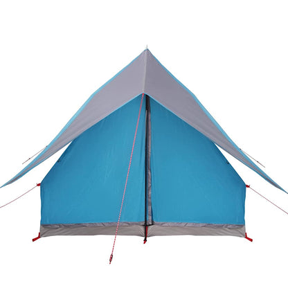 Family Tent with Roof Blue and Grey 220 x 220 x 184 cm